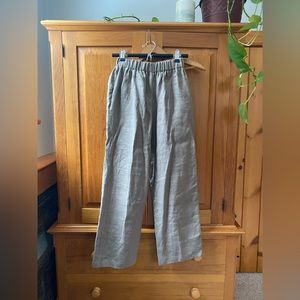 Wide Leg Linen Pant